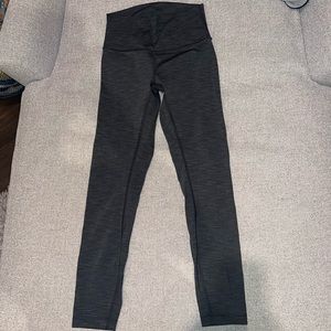 Lululemon Gray Striped Leggings Size 4